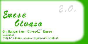 emese olvaso business card